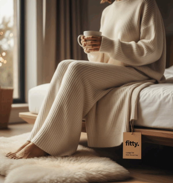 Fitty 'Lounge' Rib-Knit Set